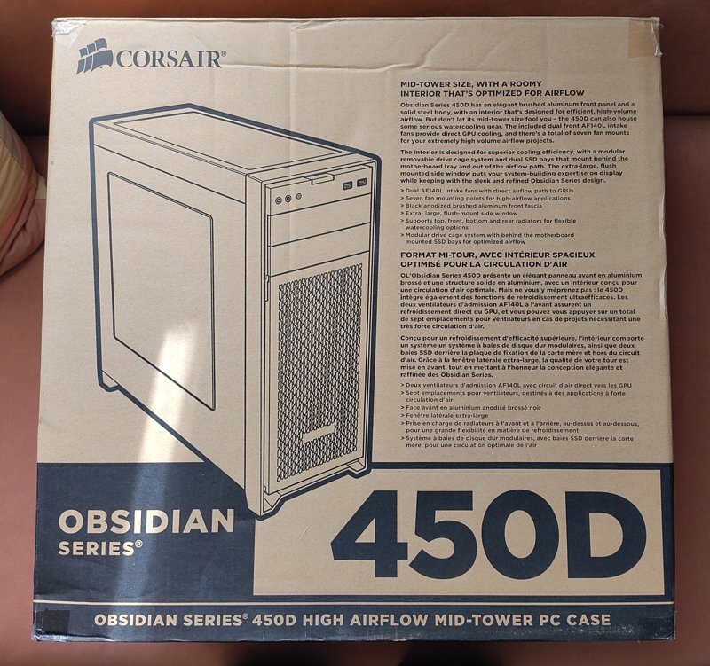 Carcasa PC Corsair Obsidian 450D + 8 ventilatoare Corsair + controller NZXT Sentry 3