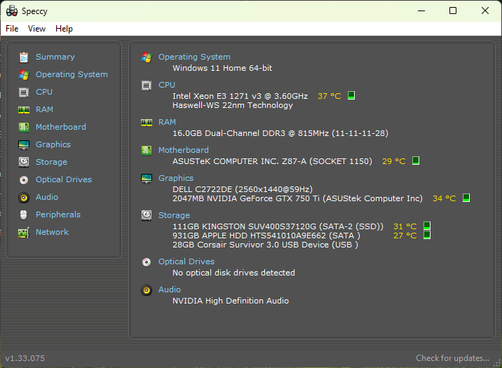 Sistem Asus Z87-A / Xeon E3-1271v3 / 16GB / 128GB / 1TB / GTX 750Ti 2GB - Image 4