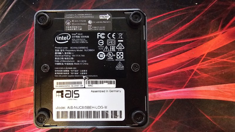 Mini PC Intel NUC8 i5-8259U