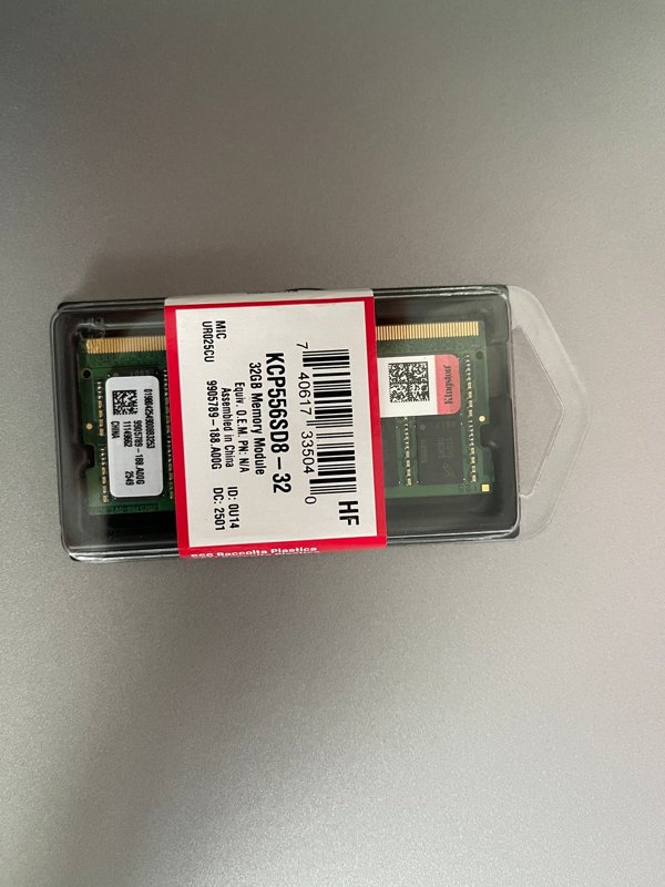 Kit Memorie SO-DIMM Kingston KCP556SD8-32, 32GB, DDR5-5600MHz, CL46