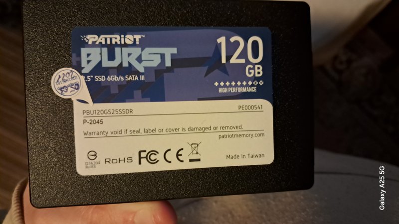 Vând SSD Patriot Burst 120GB - Image 1