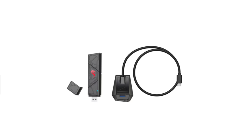 Adaptor wireless ASUS ROG USB-BE92, BE6500, Tri-Band, 4096-QAM, MLO, WPA3, USB 3.0 - Image 1