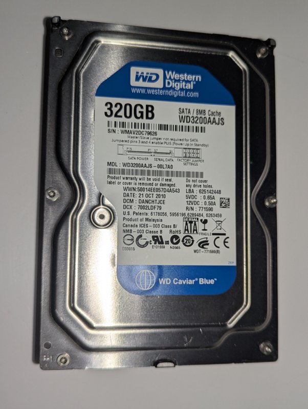 Hard Disk WD 320GB cu ore putine si impecabil - Image 1